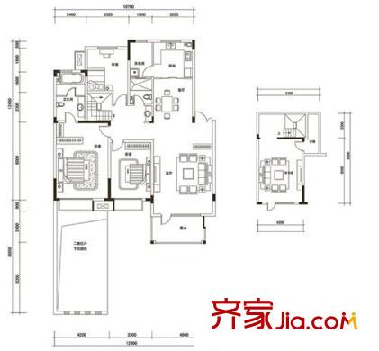 金地長青灣?丹陛戶型-售完 3室2廳2衛(wèi)1廚