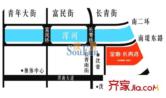 金地長青灣?丹陛區(qū)位圖