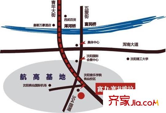富力?塞戈維拉區(qū)位圖