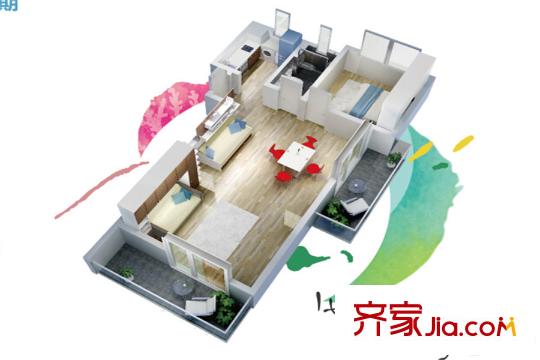 嘉里?海楹臺A-3  2室2廳1衛(wèi)