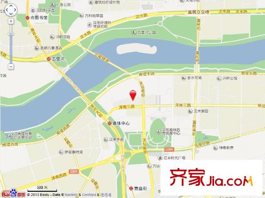 新華國際公寓E號電子地圖