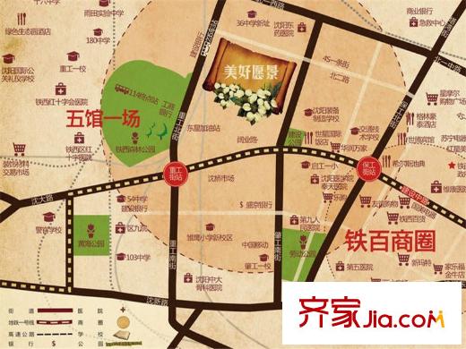 美好愿景區(qū)位圖