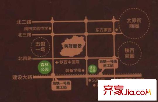 美好愿景區(qū)位圖