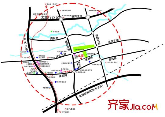 魯班?尚品生活區(qū)位圖