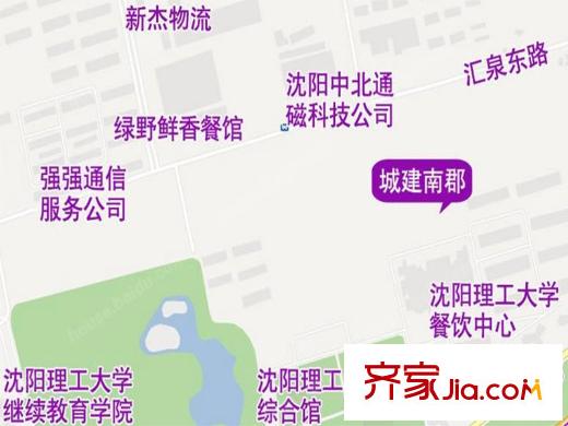 城建南郡交通圖