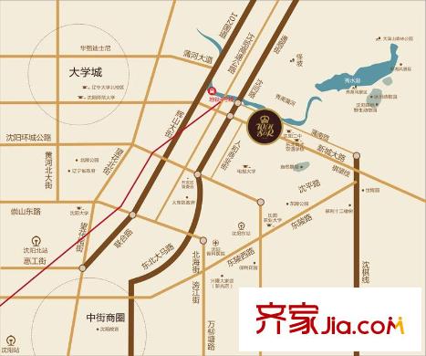 溫莎莊園區(qū)位圖