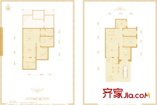 依云溫泉小鎮(zhèn)G戶型 2室2廳1衛(wèi)