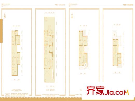 依云溫泉小鎮(zhèn)南端戶型 4室4廳3衛(wèi)