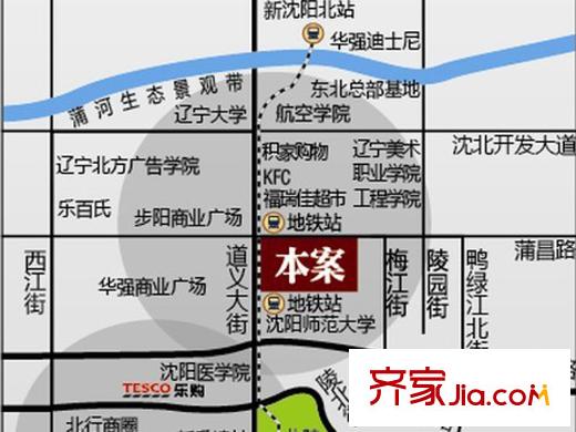 唐軒城市廣場區(qū)位