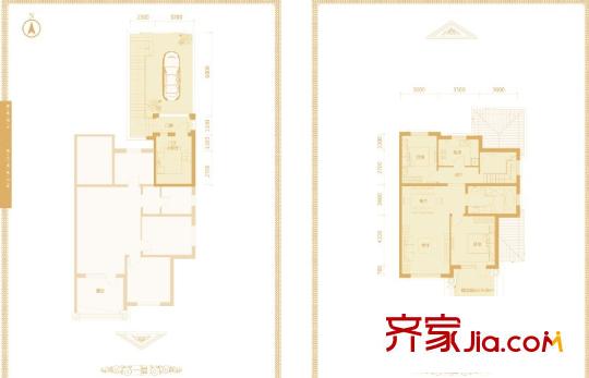 依云溫泉小鎮(zhèn)J戶型 2室2廳1衛(wèi)1廚