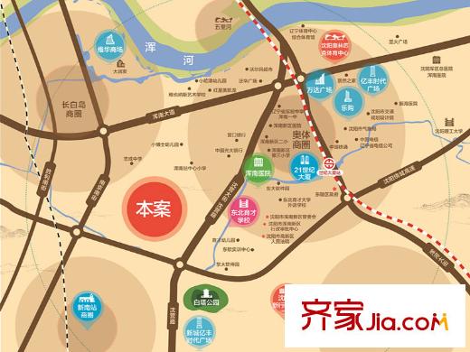 沈鐵?田園牧歌區(qū)位圖