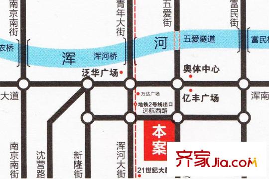世紀(jì)楓景匯區(qū)位圖