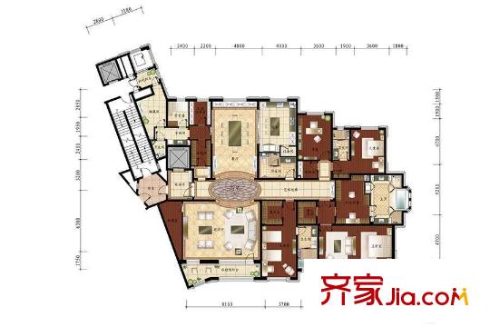 萬科柏翠園一期465平 4室2廳5衛(wèi)