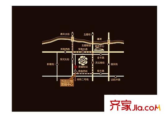 沈陽萬達(dá)公館區(qū)位圖
