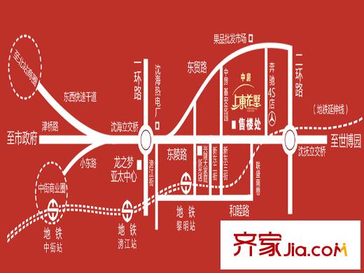 中房上東花墅區(qū)位圖