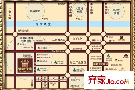 滿融公館區(qū)位圖