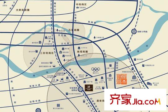 華發(fā)嶺南薈區(qū)位圖