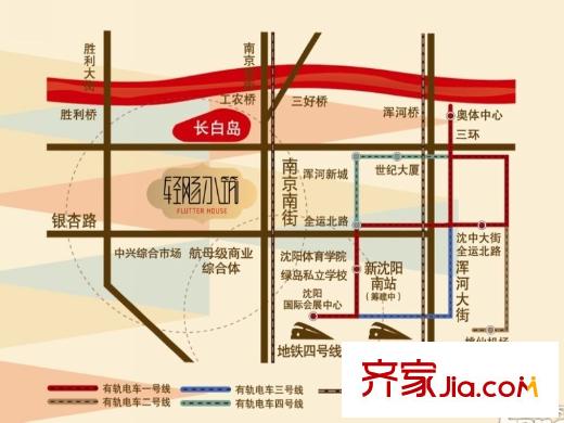 輕平方米小筑區(qū)位圖
