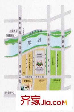 金水?花城區(qū)位圖
