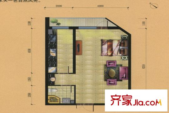金水?花城F戶型 1室1廳1衛(wèi)
