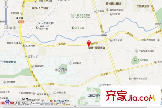 榮盛香緹瀾山二期電子地圖