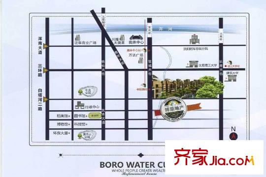 博榮水立方區(qū)位圖