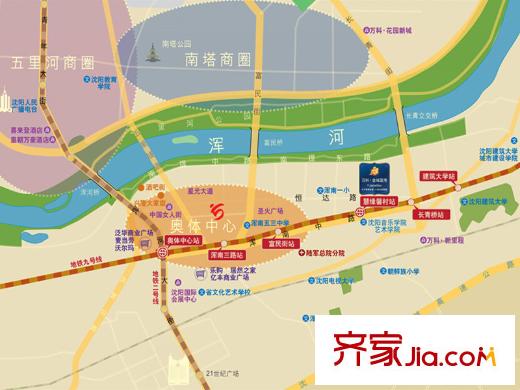 萬科金域藍(lán)灣區(qū)位圖