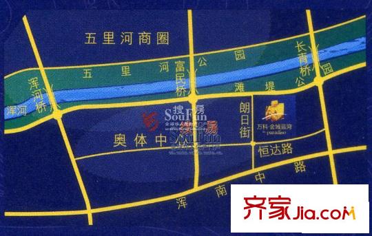 萬科金域藍(lán)灣區(qū)位圖