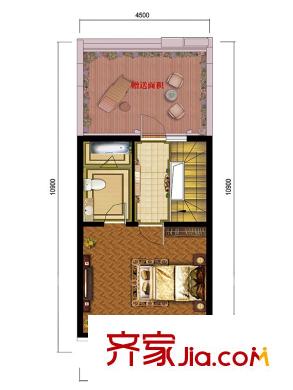 沈陽旭輝御府別墅A戶型3層 3室2廳3衛(wèi)1廚