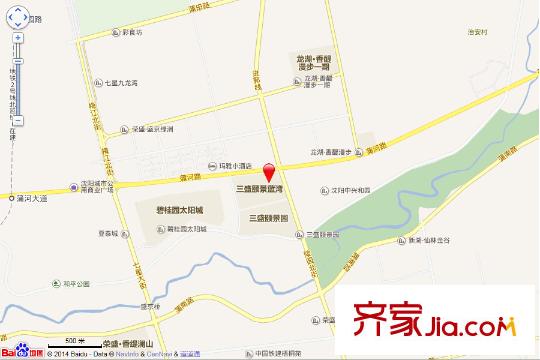三盛頤景藍(lán)灣電子地圖