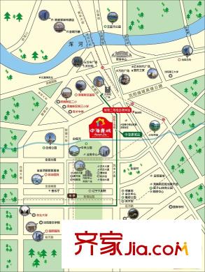 中海康城區(qū)位圖