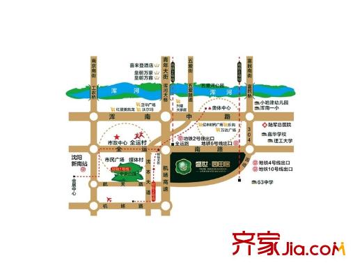 盛世?園田居區(qū)位圖