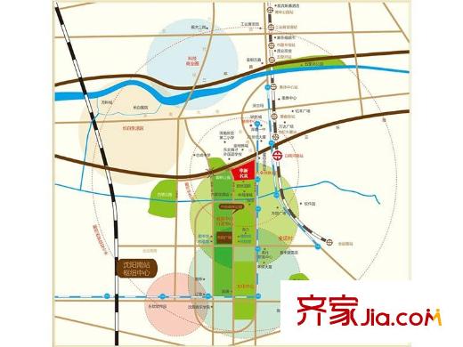 華新名筑區(qū)位圖