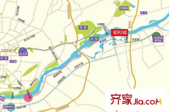 頤和城交通圖