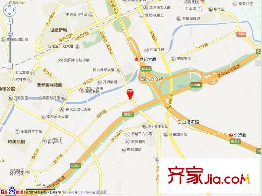 金地檀府電子地圖