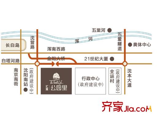 碧桂園公園里區(qū)位圖