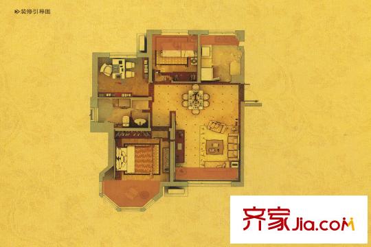 中南世紀(jì)城A14#樓戶型 3室2廳1衛(wèi)1廚