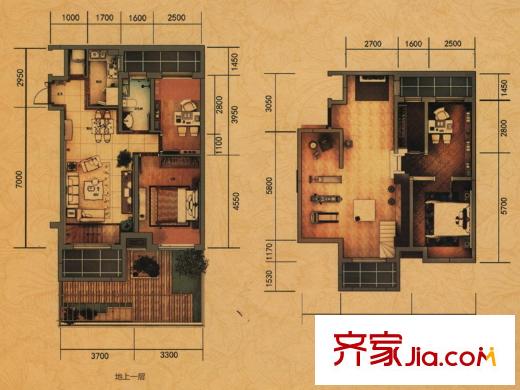 中南世紀(jì)城A9、A10、A11#樓戶型3室2廳1衛(wèi)74平方米 3室2廳1衛(wèi)1廚