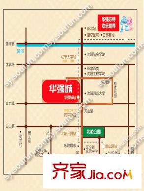 華強(qiáng)城區(qū)位圖