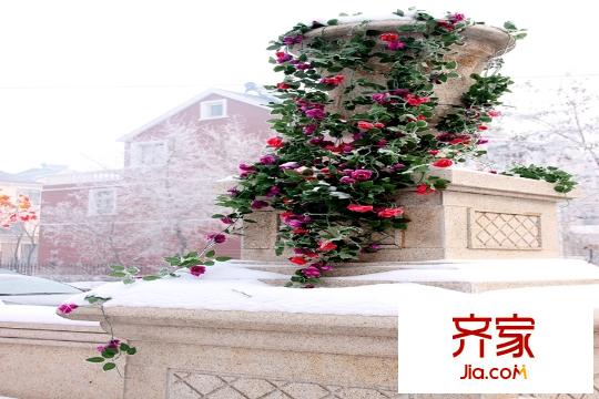 聽(tīng)雨觀瀾園區(qū)石柱（2015-12-02）