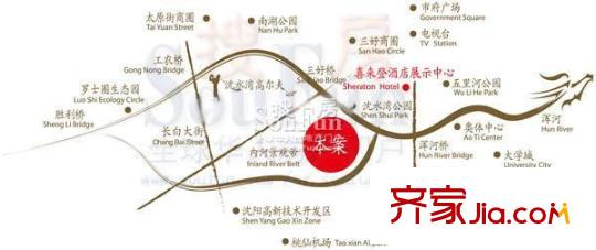 中海龍灣交通圖區(qū)位圖