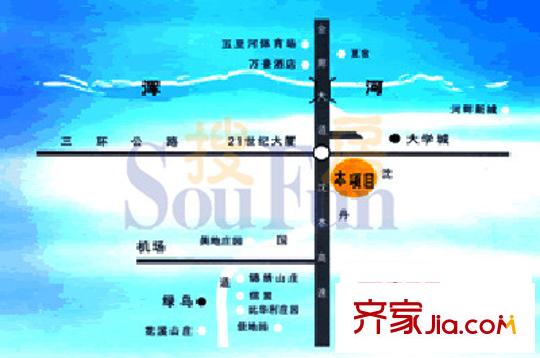香格蔚藍(lán)(別墅)交通圖