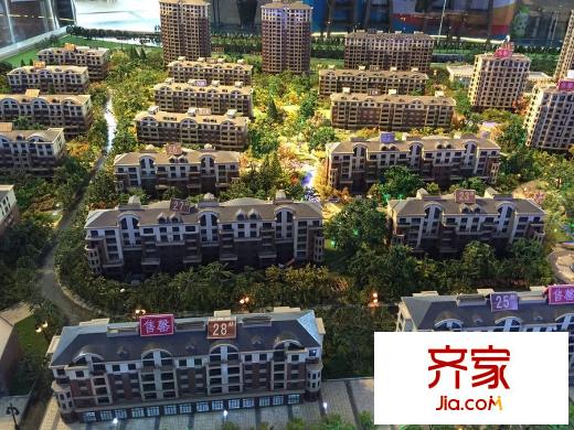 北國(guó)奧林匹克花園沙盤圖實(shí)景（2015-8-24）