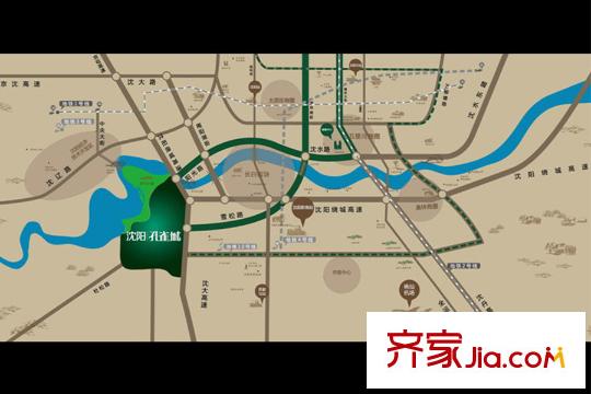 沈陽(yáng)孔雀城英國(guó)宮區(qū)位圖