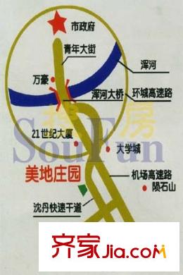美地莊園交通圖