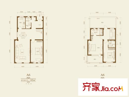 隆河谷一期A6戶型 3室2廳3衛(wèi)