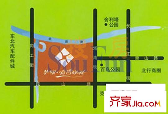 華銳塔灣欣城交通圖