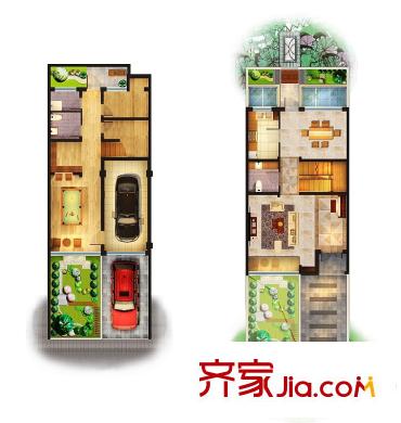 逸景盛熙城B戶型圖 3室3廳4衛(wèi)