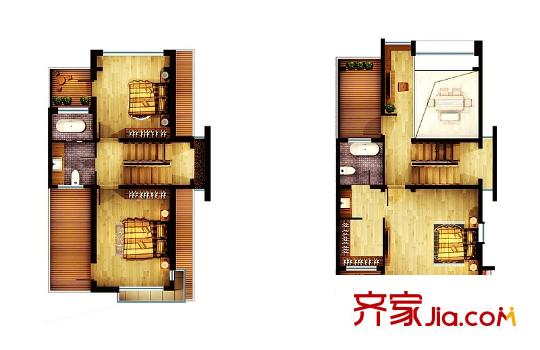 逸景盛熙城F戶型圖 3室3廳4衛(wèi)