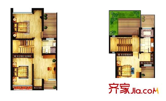 逸景盛熙城A戶型圖 4室3廳4衛(wèi)